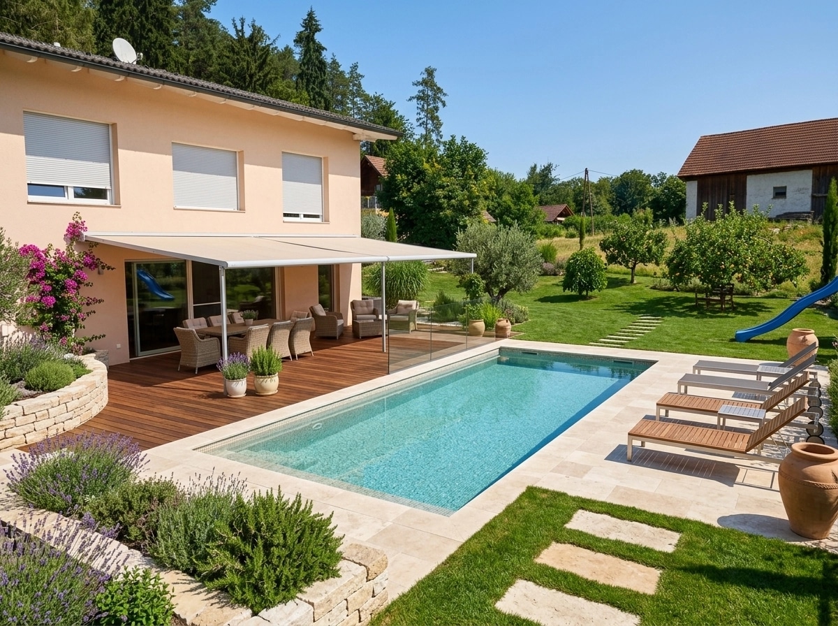 Landscape design in Mediterranean Yard style — Yard by GenRoom AI