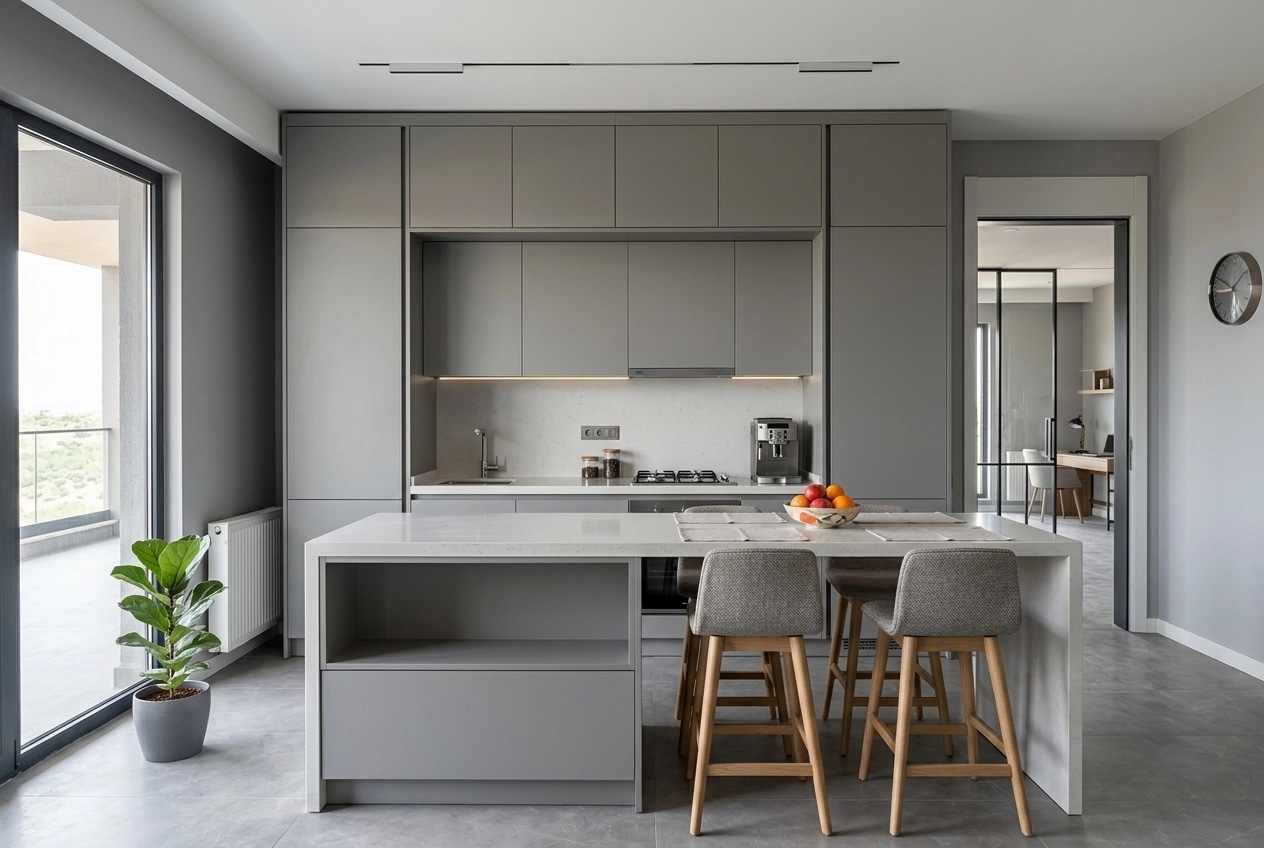 Kitchen interior in no_style style — photo by GenRoom AI