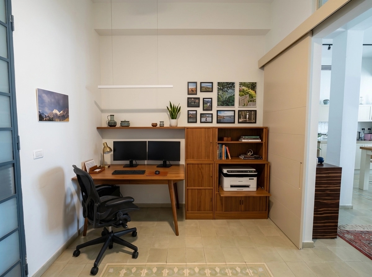 Design d'intérieur en style Mid-Century Modern — home_office par GenRoom AI