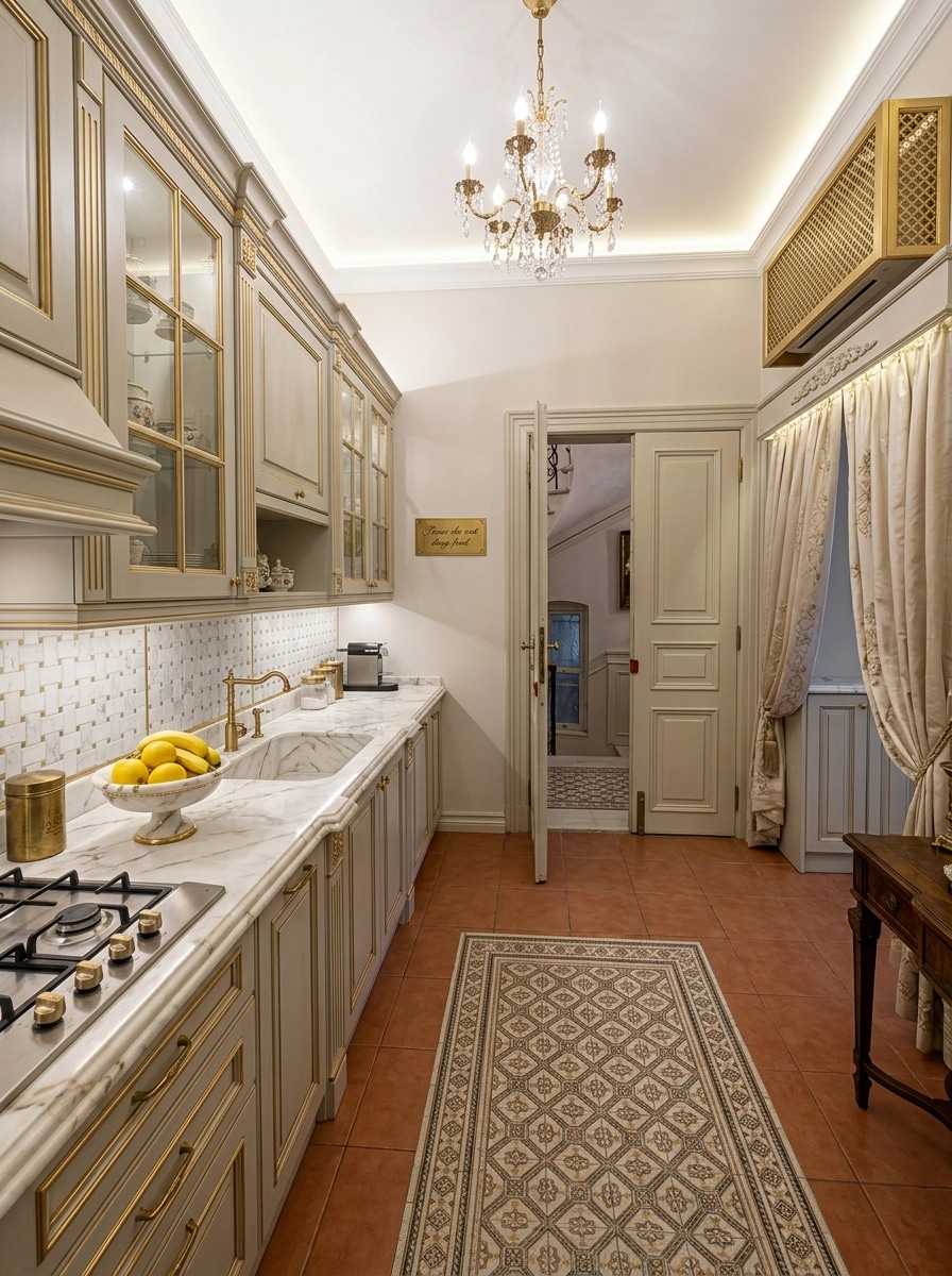 Neoclassic Kitchen design — interior photo by GenRoom AI