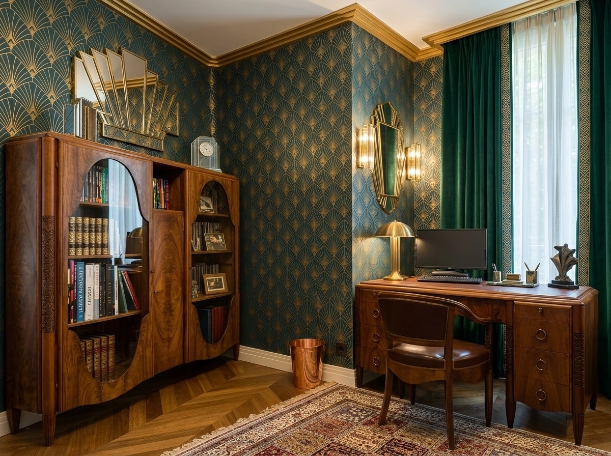 Art Deco Office design — interior photo by GenRoom AI