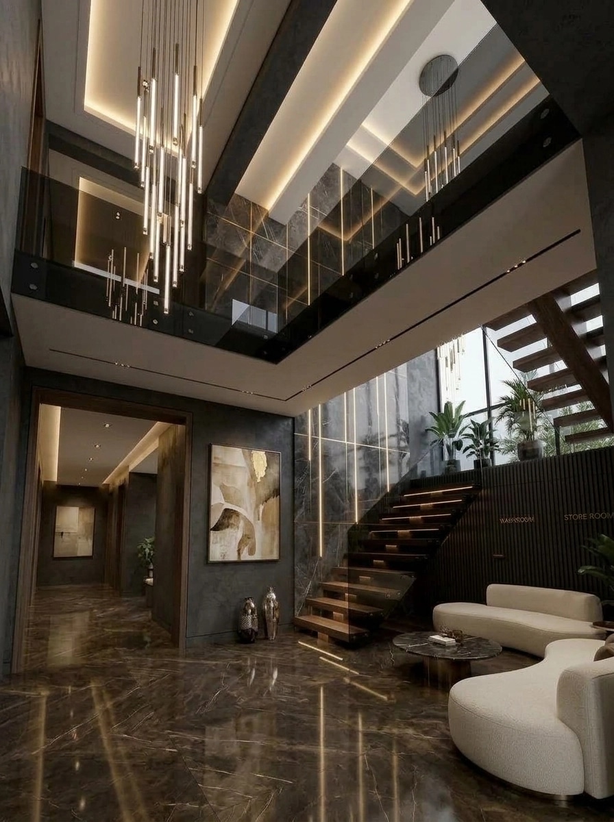 Interior design in Minimalism style — lobby by GenRoom AI