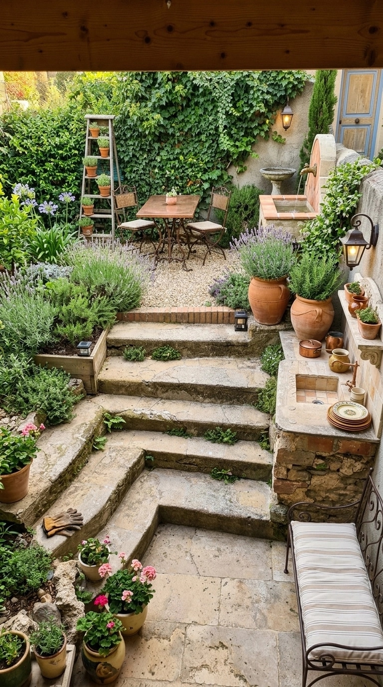 Landscape design in Provence Garden style — Yard by GenRoom AI