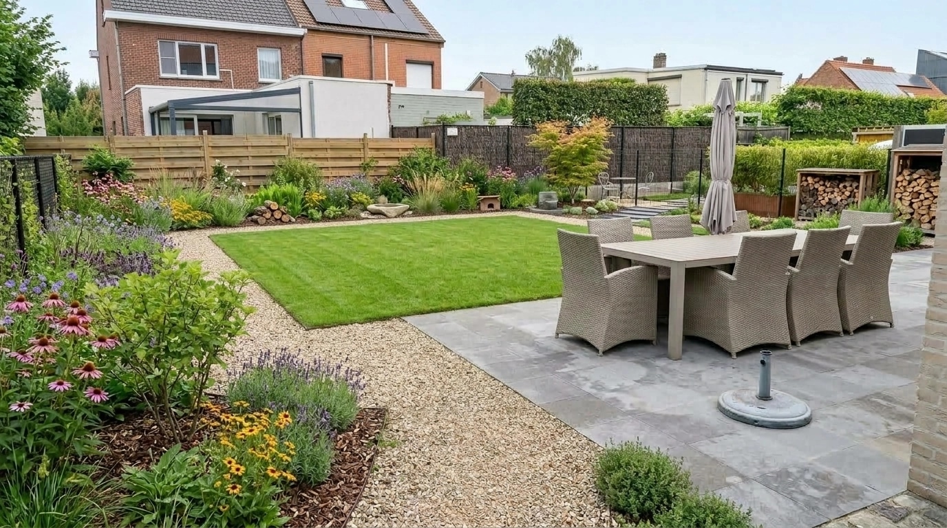 Landscape design in Eco Natural Garden style — Yard by GenRoom AI