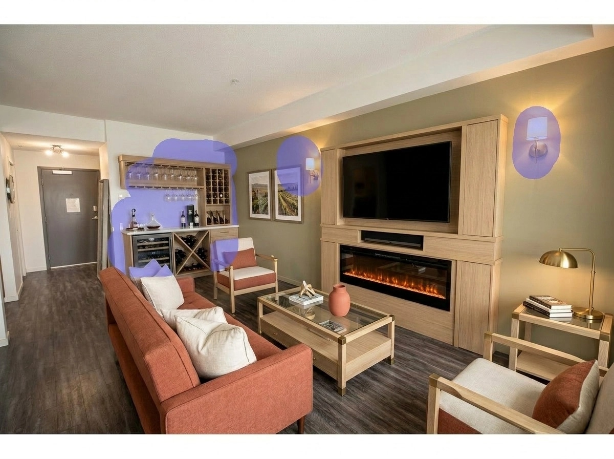 Interior design in Coastal / Hamptons style — Living Room by GenRoom AI