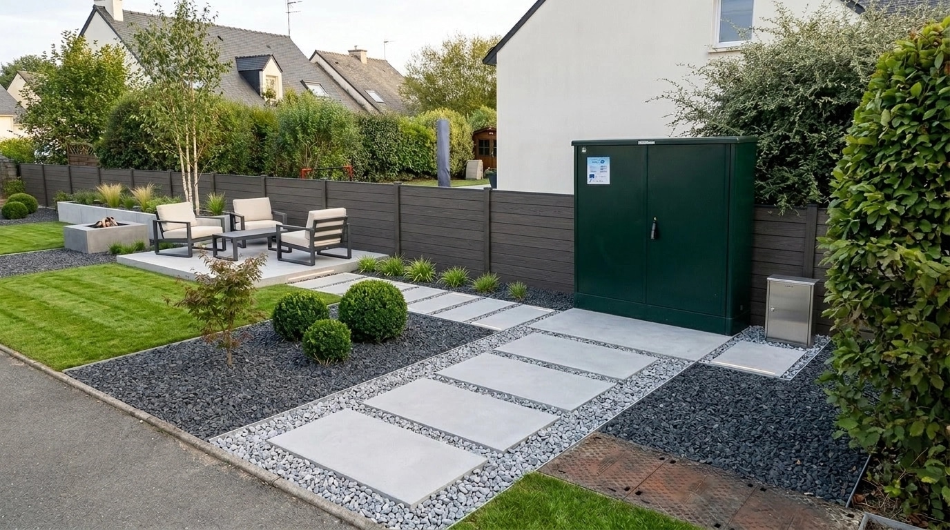 Landscape design in Minimalist Yard style — Yard by GenRoom AI