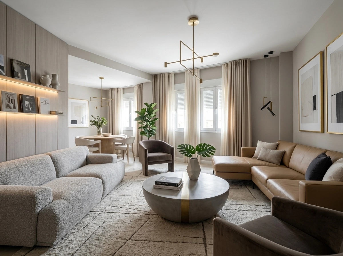 Interior design in Contemporary style — Living Room by GenRoom AI