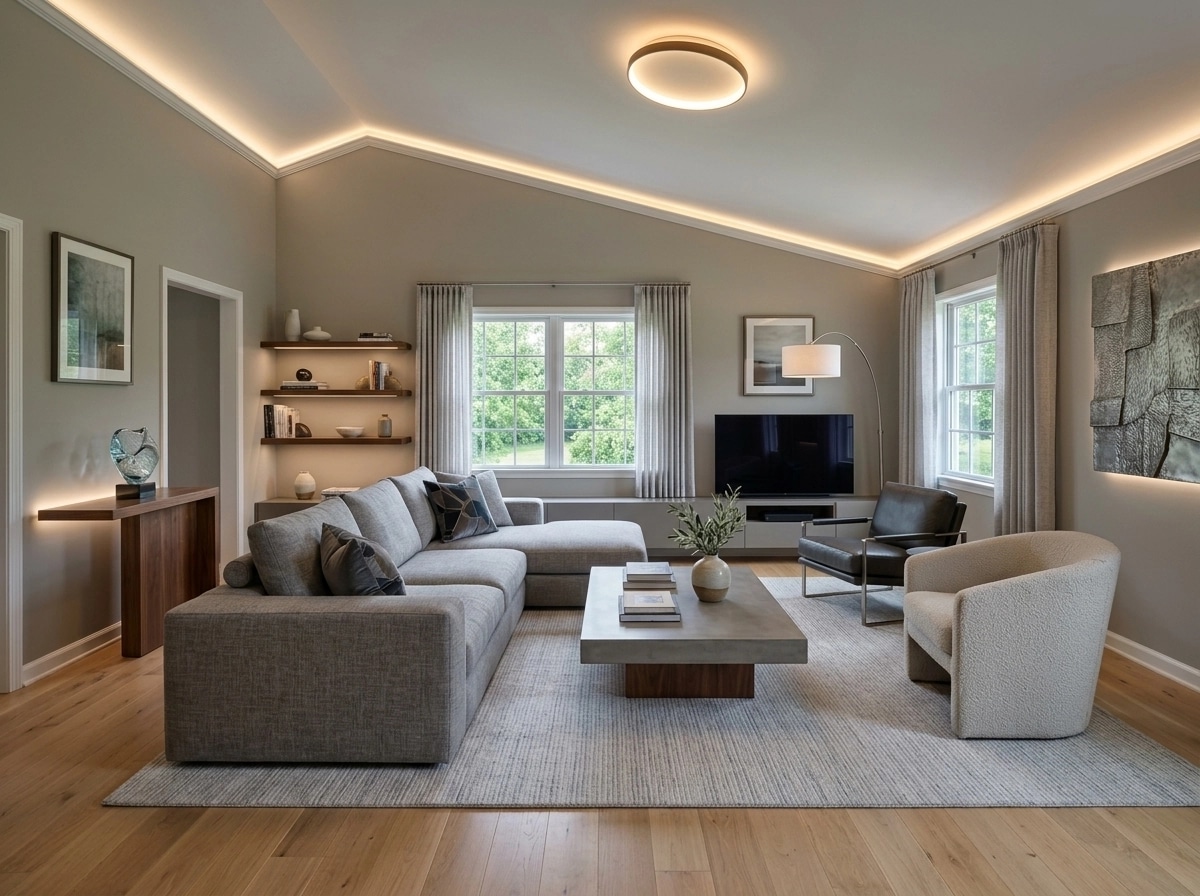 Interior design in Contemporary style — Living Room by GenRoom AI