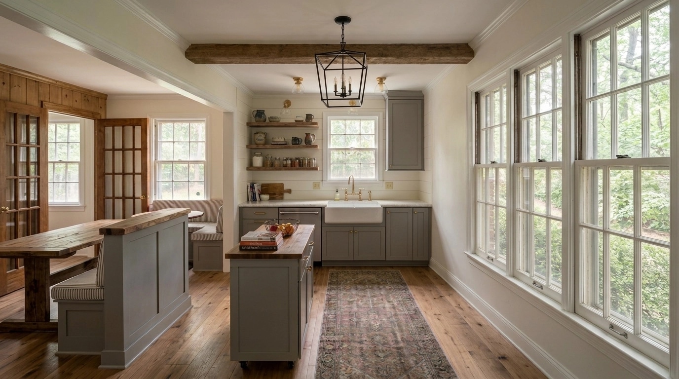 Modern Farmhouse Kitchen design — interior photo by GenRoom AI