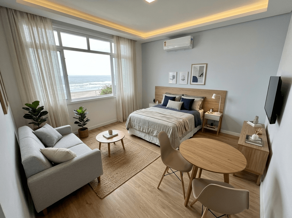 Design d'intérieur en style Scandinavian — studio par GenRoom AI