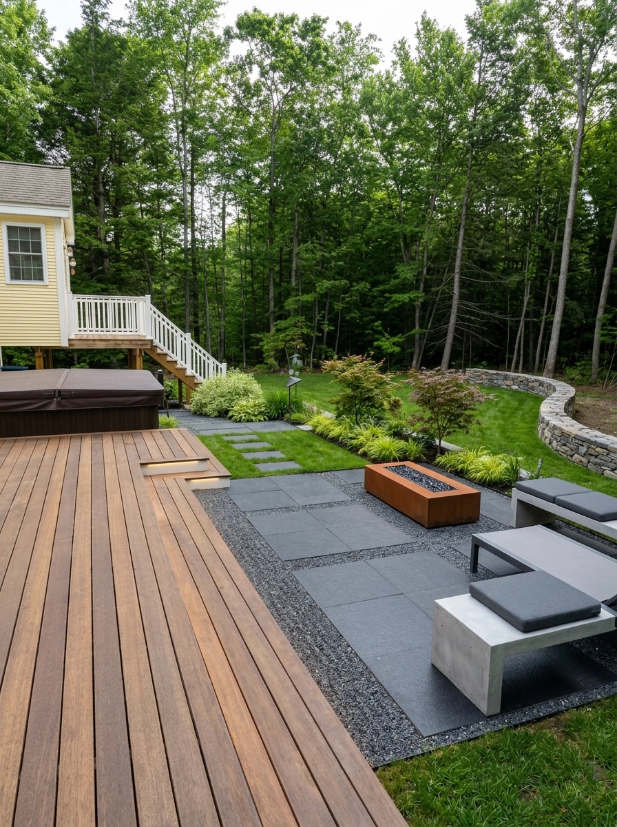 Landscape design in Minimalist Yard style — Yard by GenRoom AI