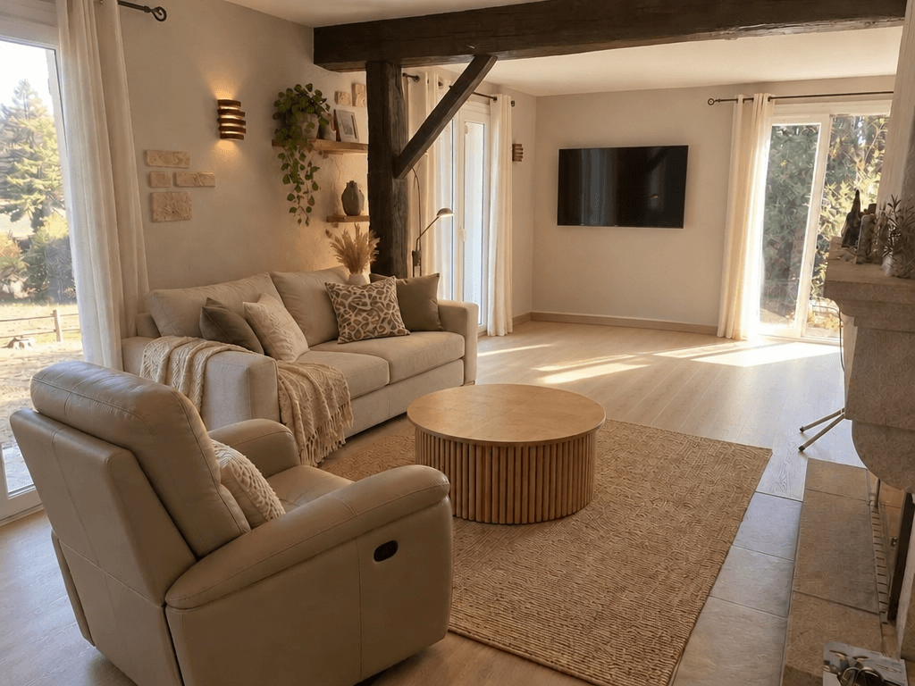 Interior design in Scandinavian style — Living Room by GenRoom AI
