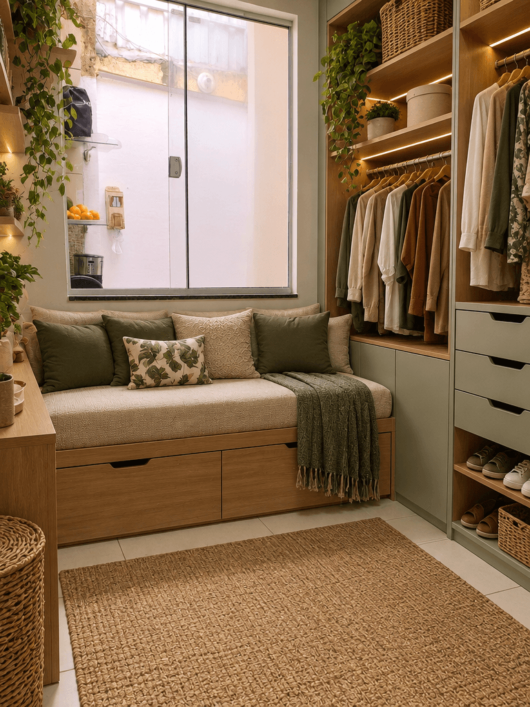 Diseño de interiores en estilo Biophilic — wardrobe por GenRoom AI