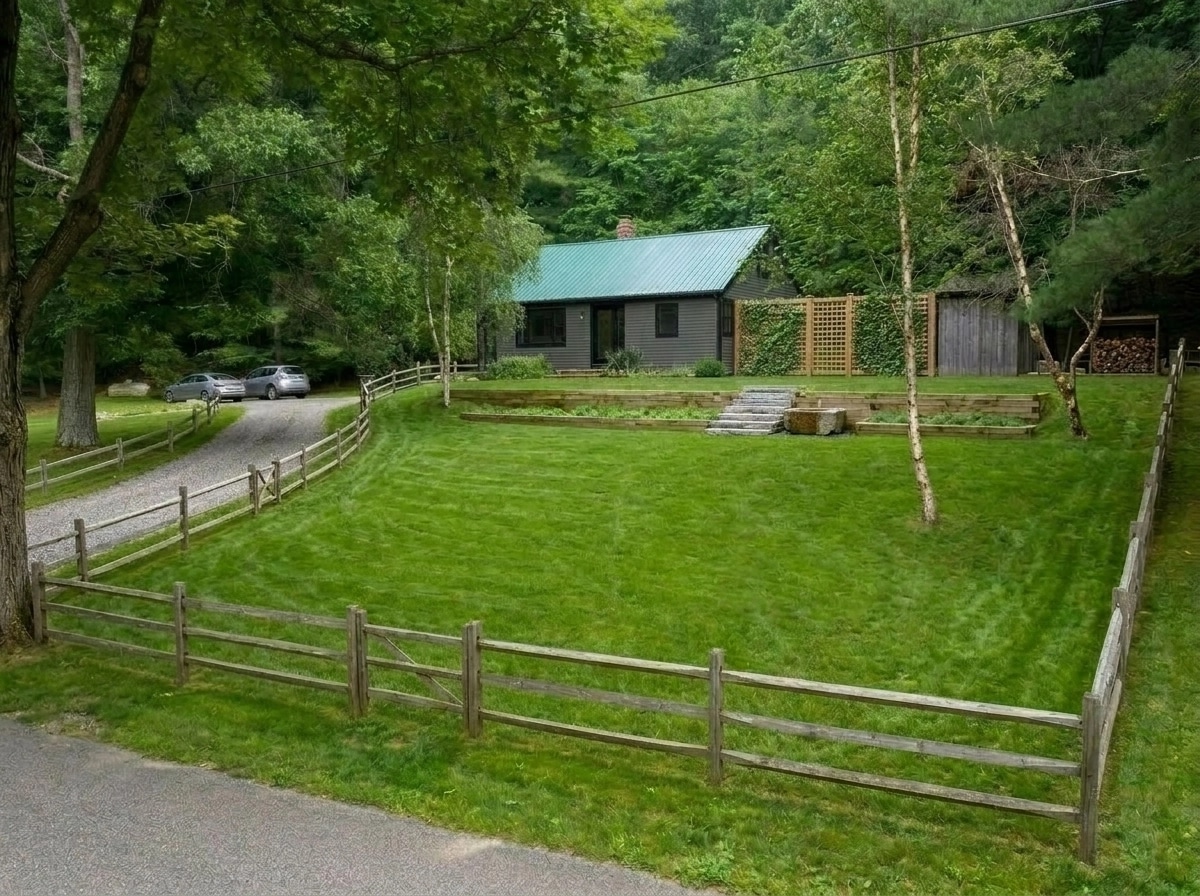 Landscape design in Scandinavian Garden style — Yard by GenRoom AI