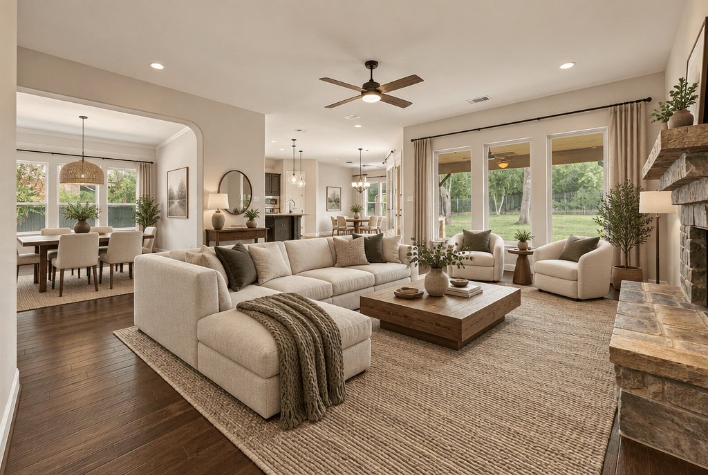 Interior design in Contemporary style — Living Room by GenRoom AI