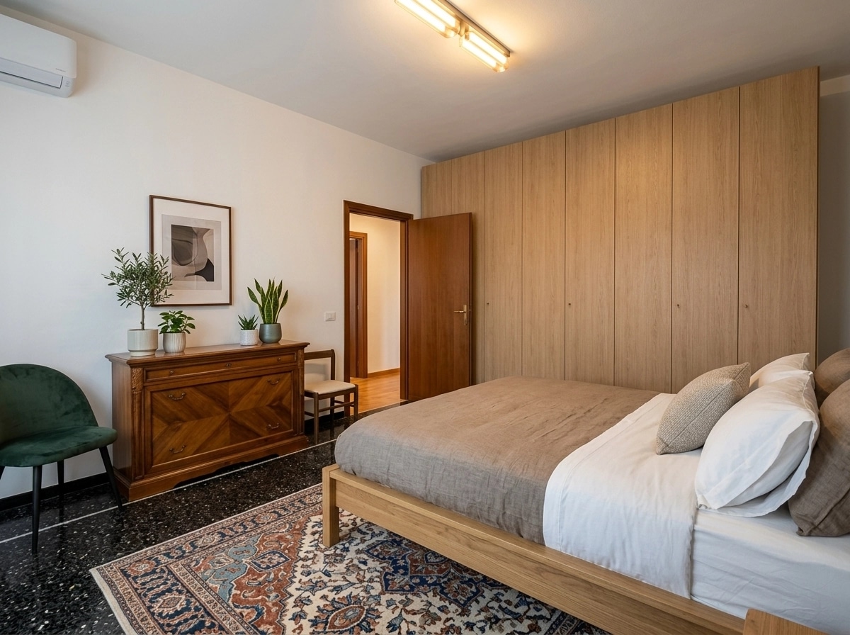 Contemporary Bedroom design — interior photo by GenRoom AI