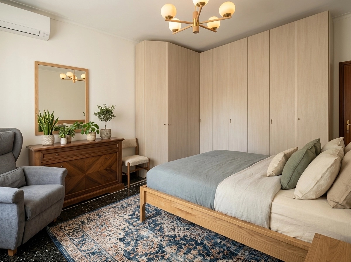 Interior design in Scandinavian style — Bedroom by GenRoom AI