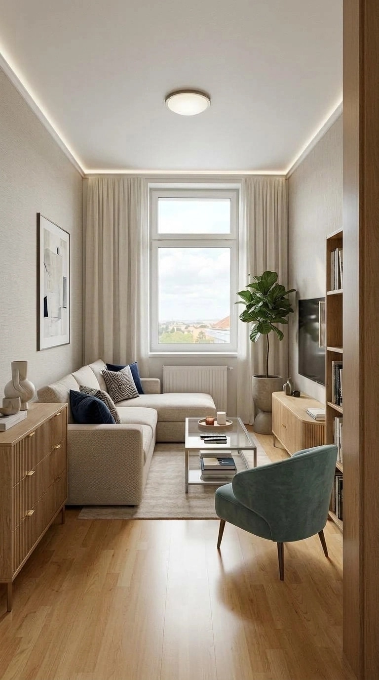 Interior design in Contemporary style — Living Room by GenRoom AI