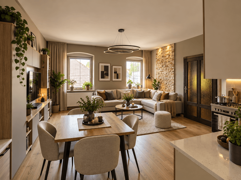Interior design in Contemporary style — Living Room by GenRoom AI