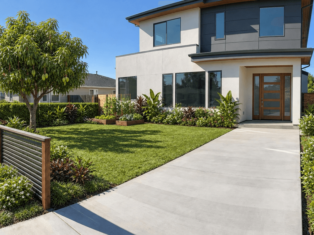 Landscape design in Minimalist Yard style — Yard by GenRoom AI