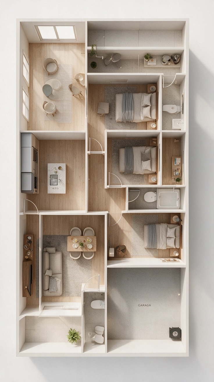 Minimalism Living Room design — interior photo by GenRoom AI