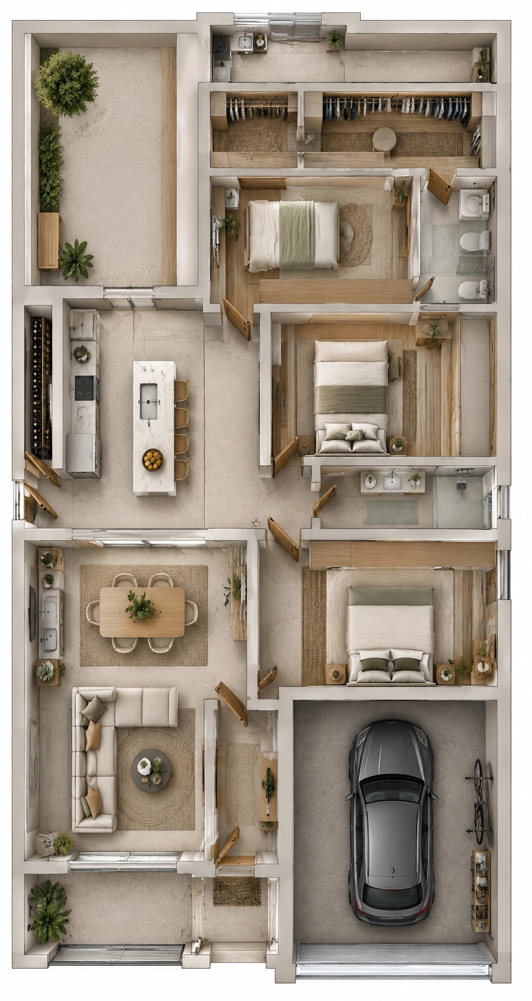 Portuguese Modern Living Room design — interior photo by GenRoom AI