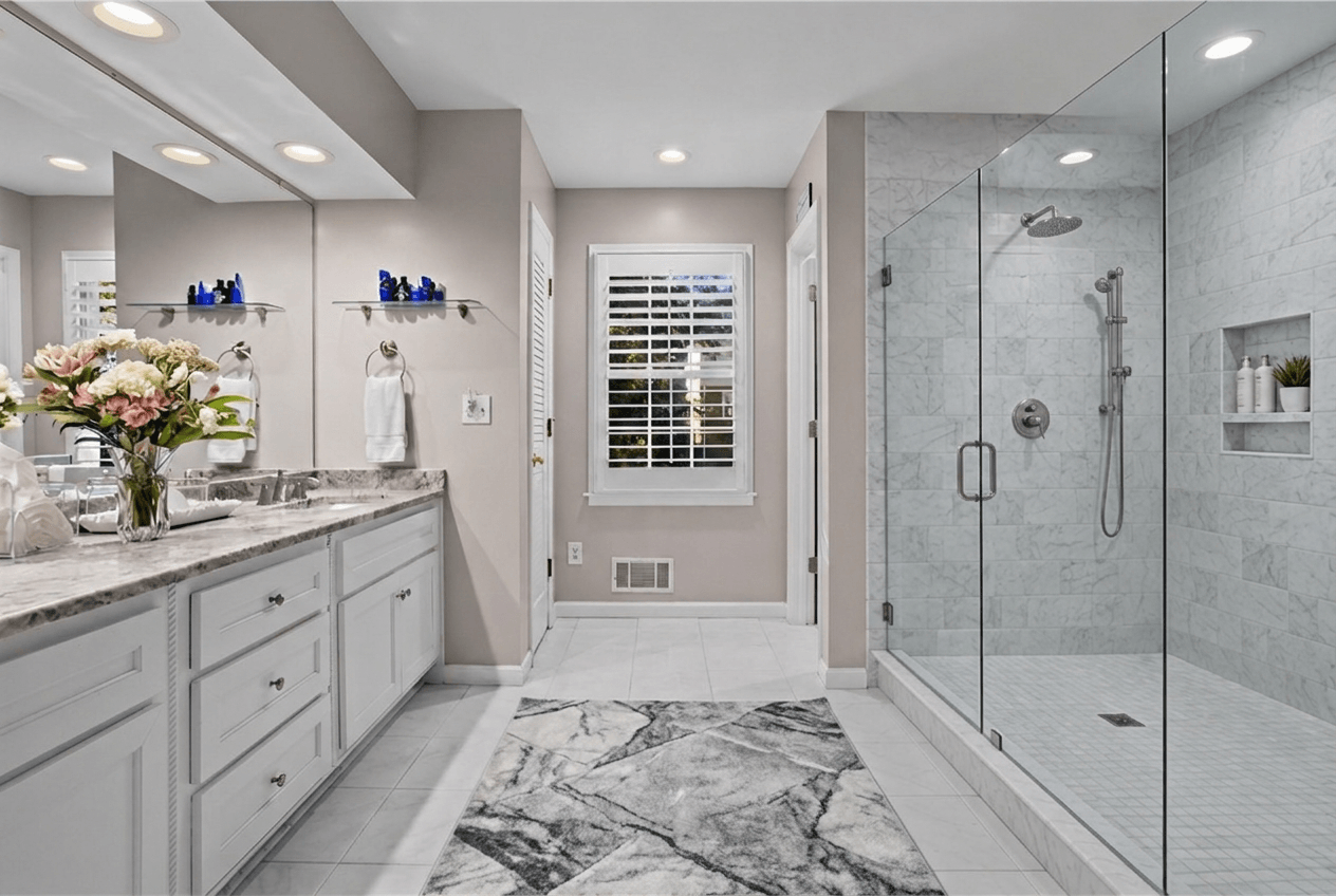 Contemporary Bathroom design — interior photo by GenRoom AI