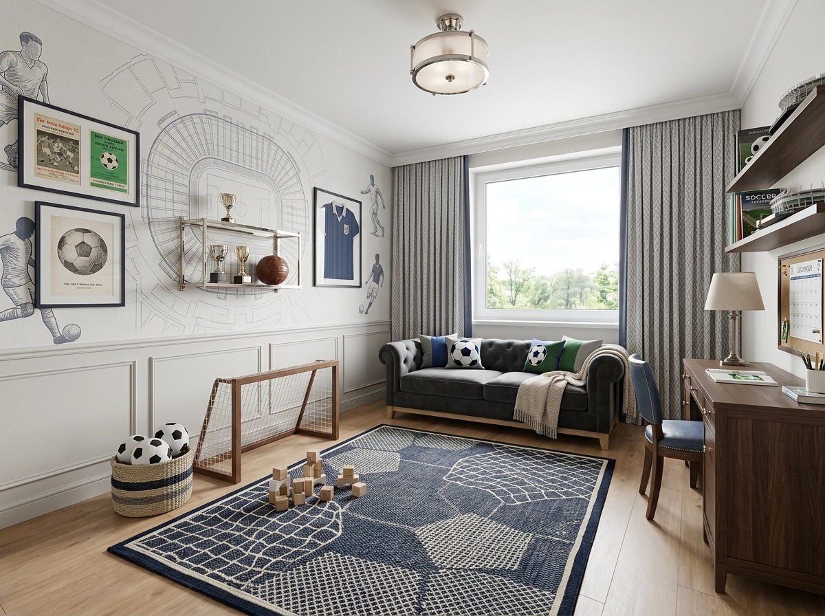 Interior design in Transitional style — Kids Room by GenRoom AI