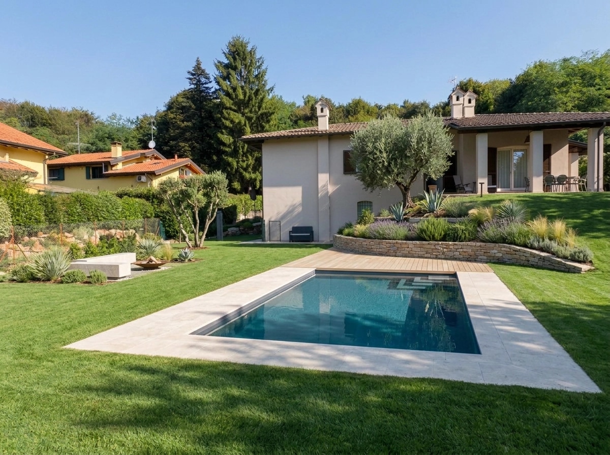 Landscape design in Minimalist Yard style — Yard by GenRoom AI