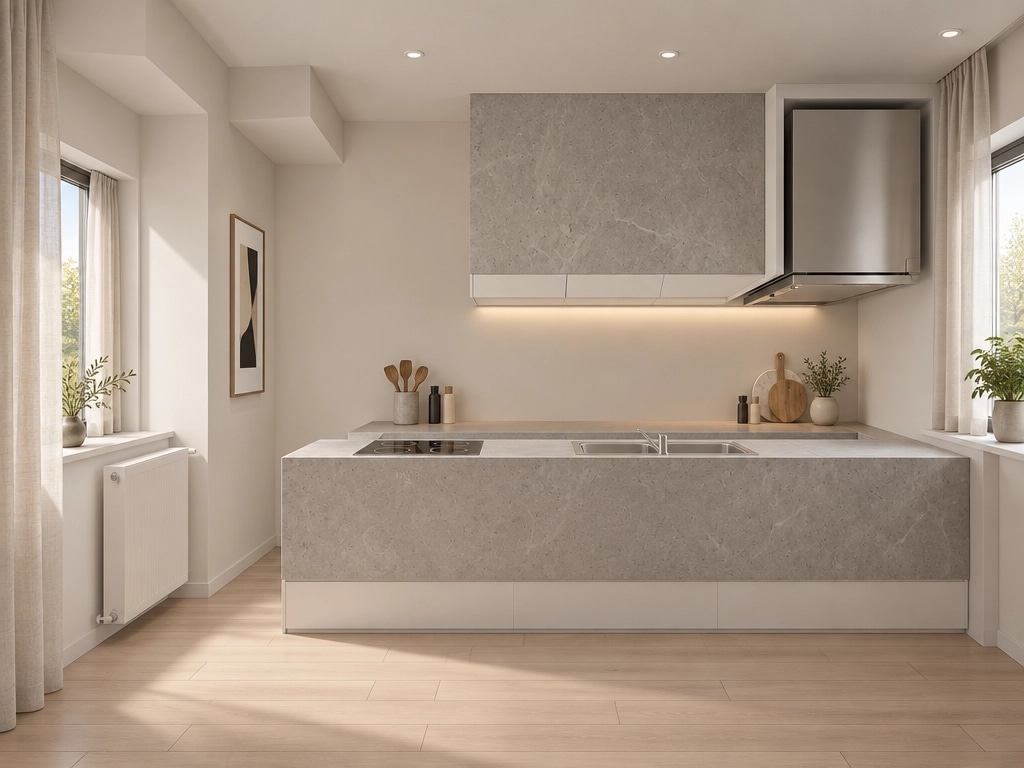 Minimalism Kitchen design — interior photo by GenRoom AI