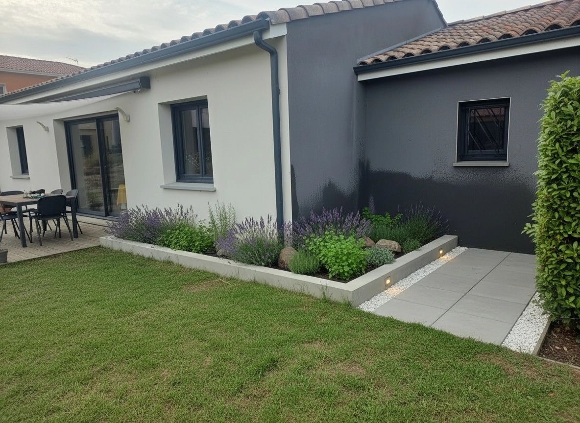 Landscape design in Minimalist Yard style — Yard by GenRoom AI