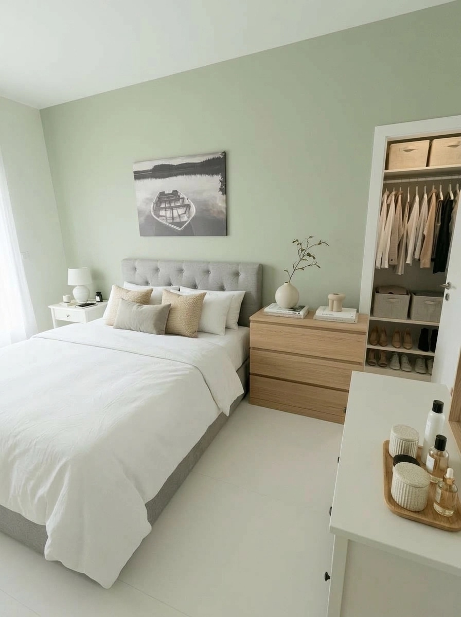 Scandinavian Bedroom design — interior photo by GenRoom AI