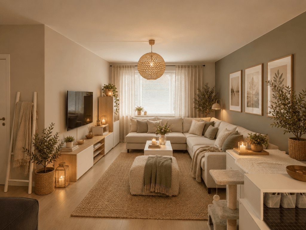 Scandinavian Living Room design — interior photo by GenRoom AI
