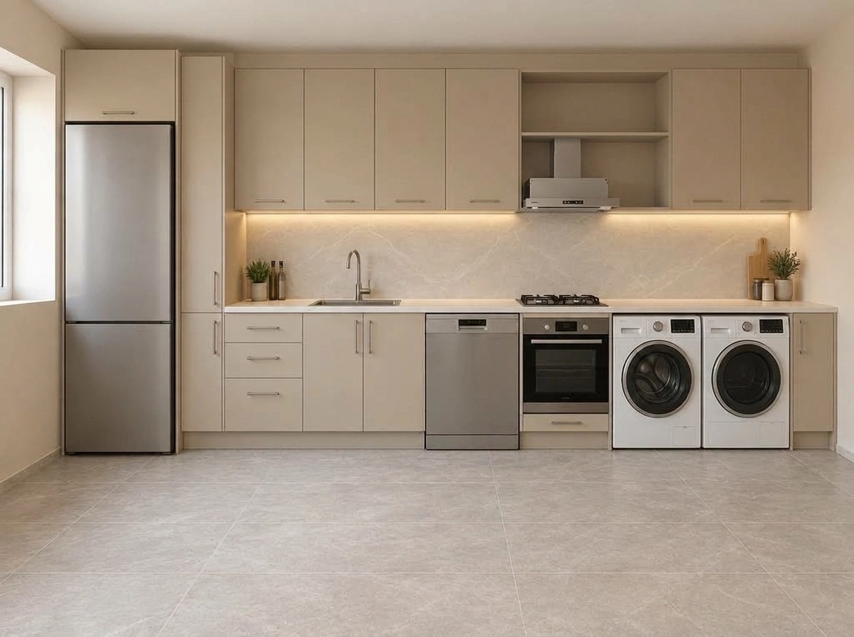Kitchen interior in no_style style — photo by GenRoom AI