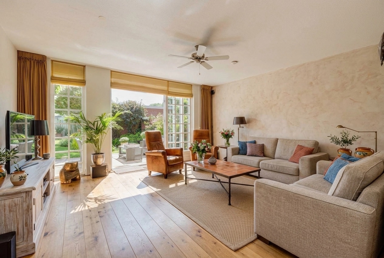Mediterranean Living Room design — interior photo by GenRoom AI