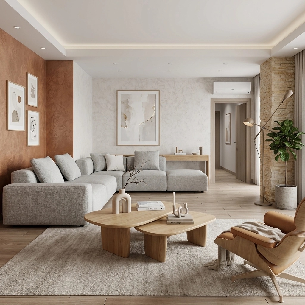 Scandinavian Living Room design — interior photo by GenRoom AI