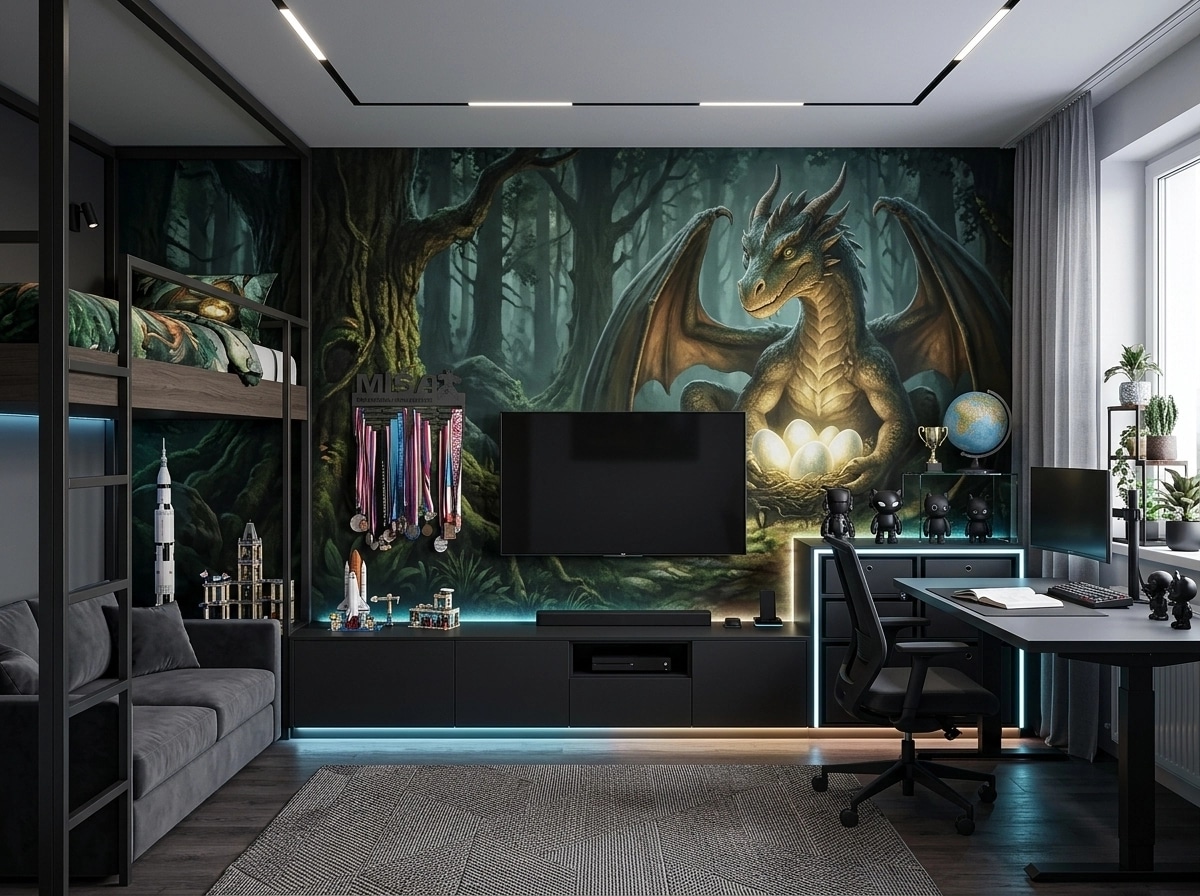 Blacktec Kids Room design — interior photo by GenRoom AI