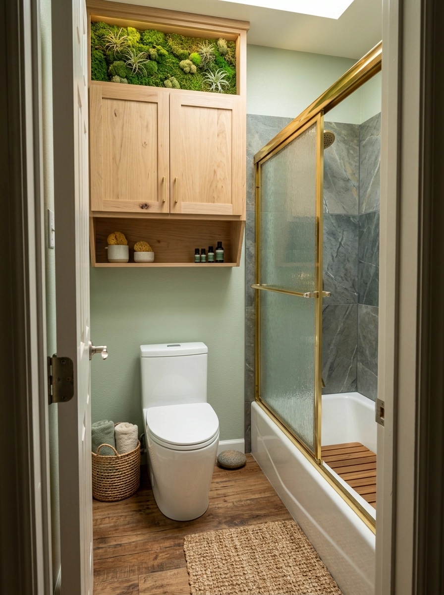 Biophilic Bathroom design — interior photo by GenRoom AI
