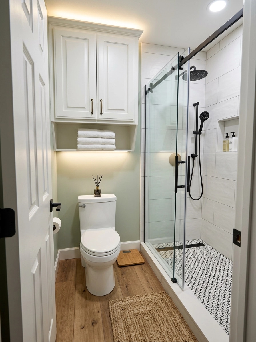 Modern Farmhouse Bathroom design — interior photo by GenRoom AI
