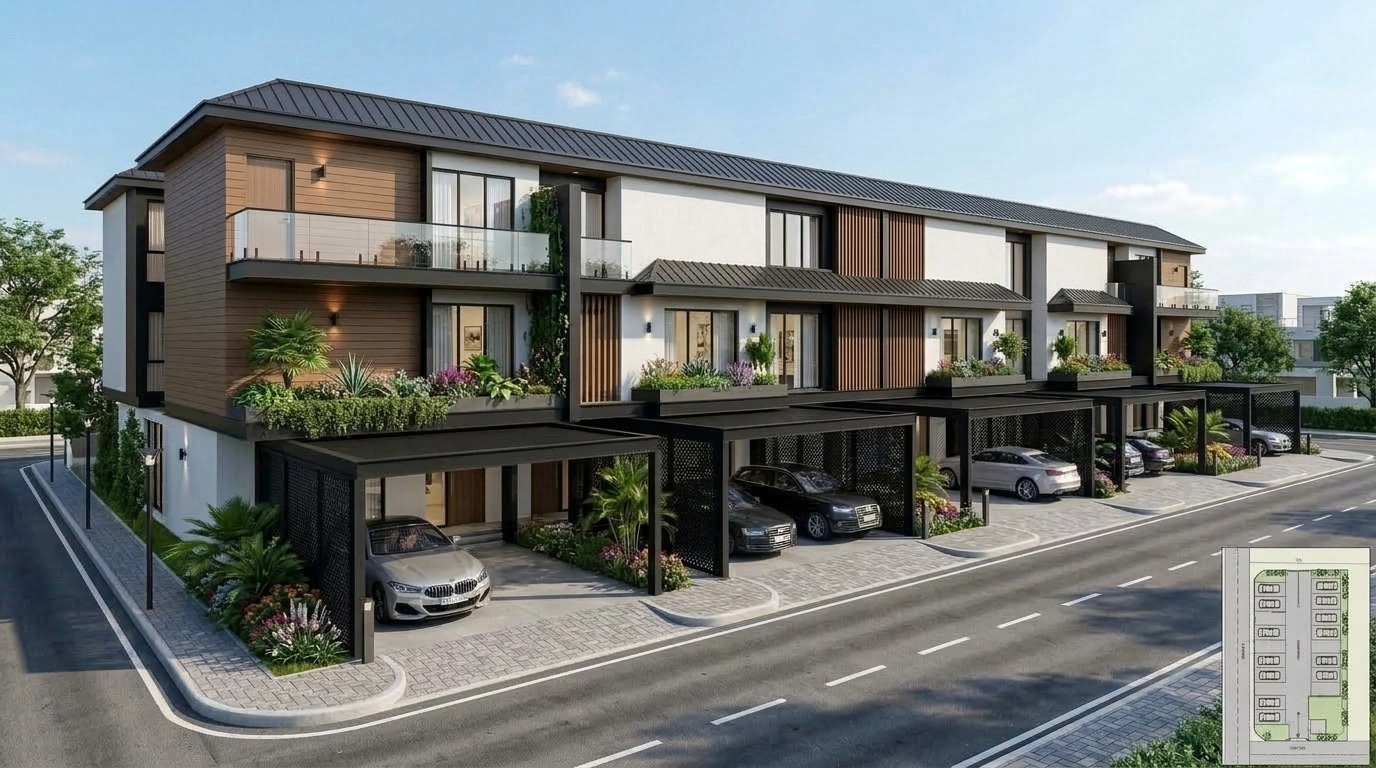 Facade design in Contemporary Facade style — Facade by GenRoom AI