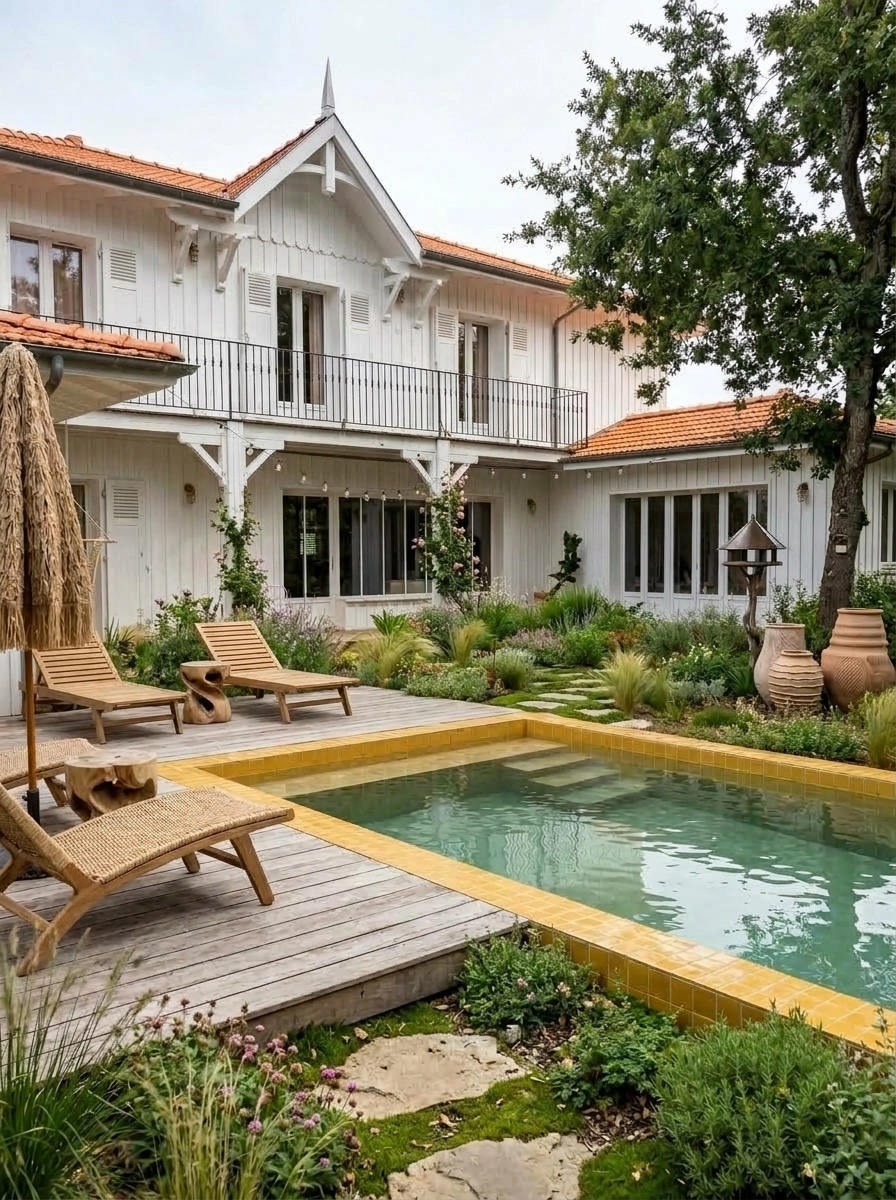 Landscape design in Eco Natural Garden style — Yard by GenRoom AI