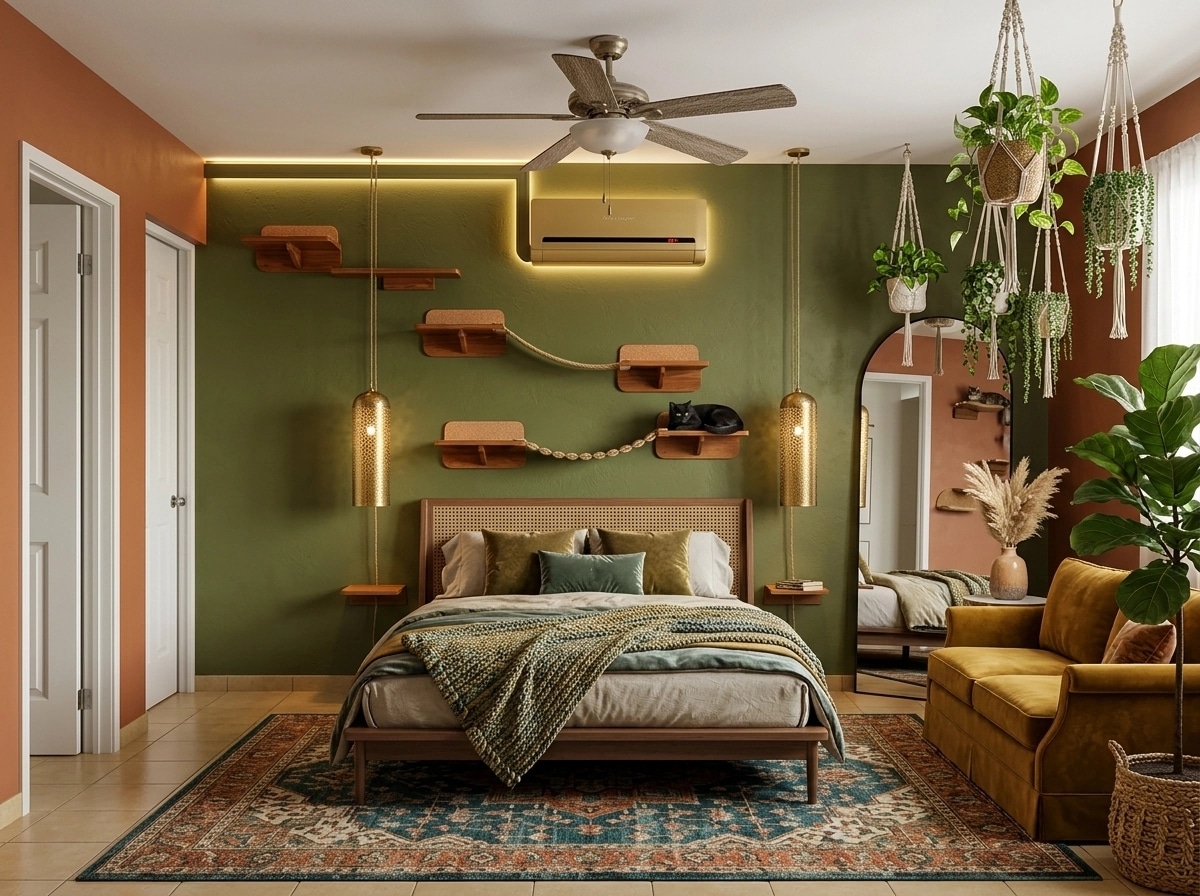 Bohemian Bedroom design — interior photo by GenRoom AI