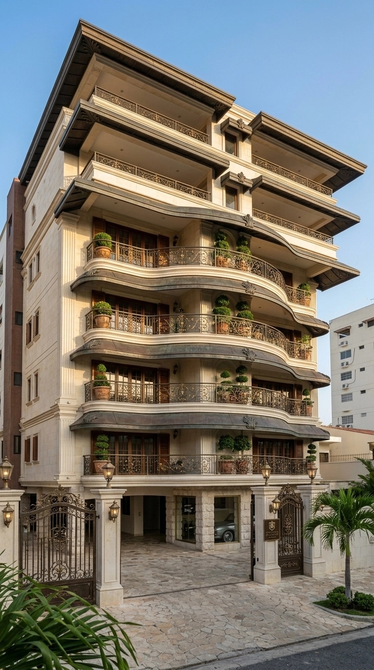 Diseño de fachada en estilo Classic Facade — Fachada por GenRoom AI