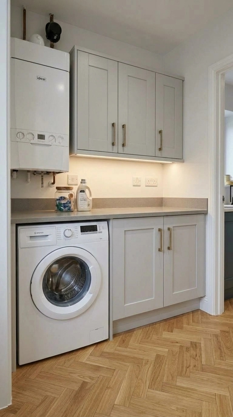 Interior design in Contemporary style — laundry by GenRoom AI