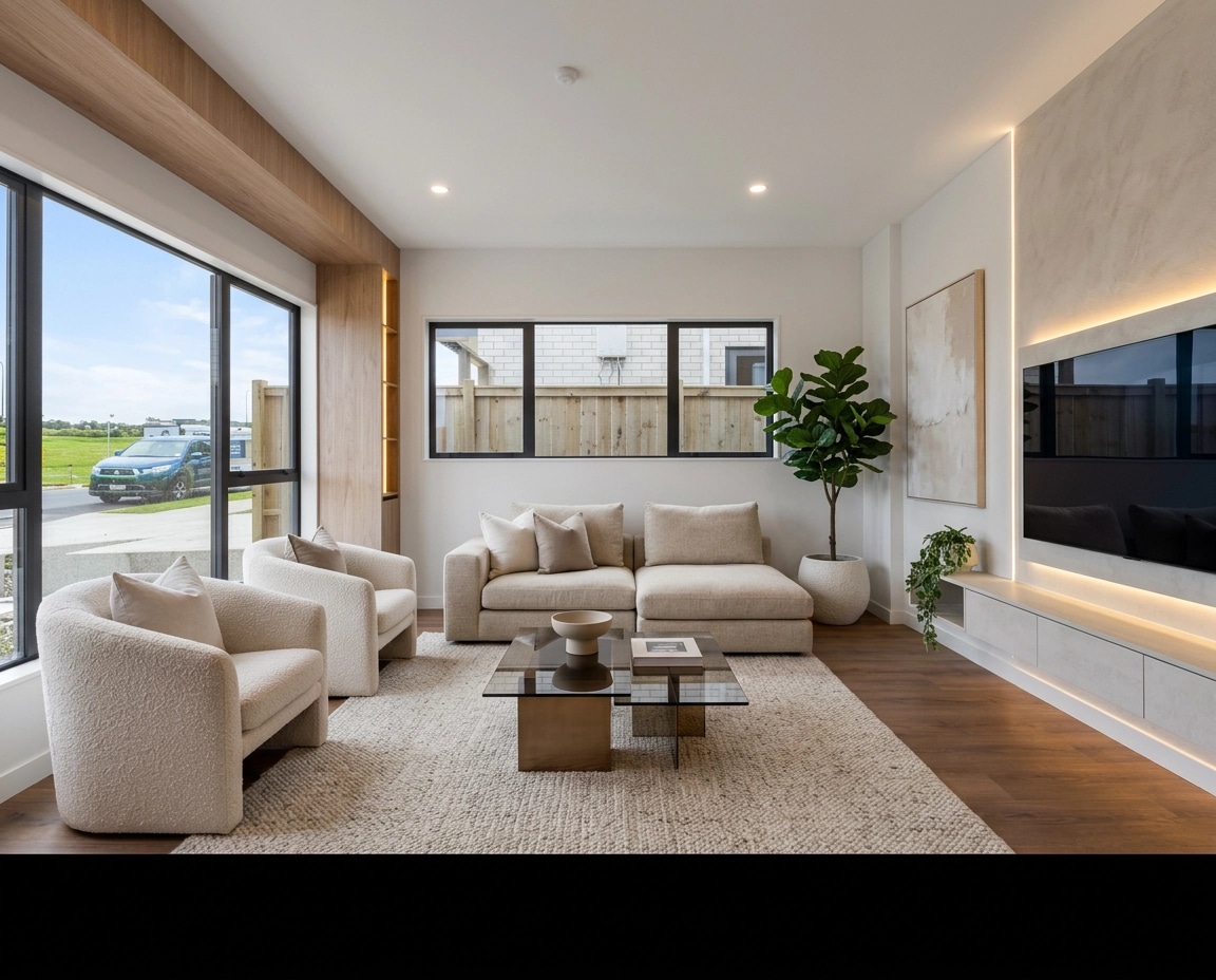 Interior design in Minimalism style — Living Room by GenRoom AI