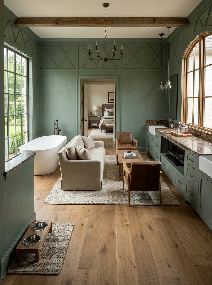 Modern Farmhouse Living Room design — interior photo by GenRoom AI