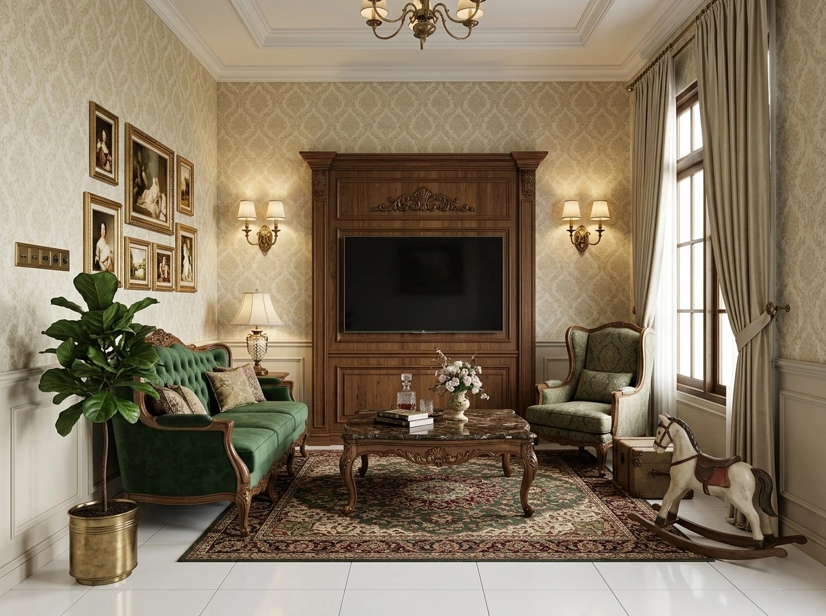 Interior design in Classic style — Living Room by GenRoom AI