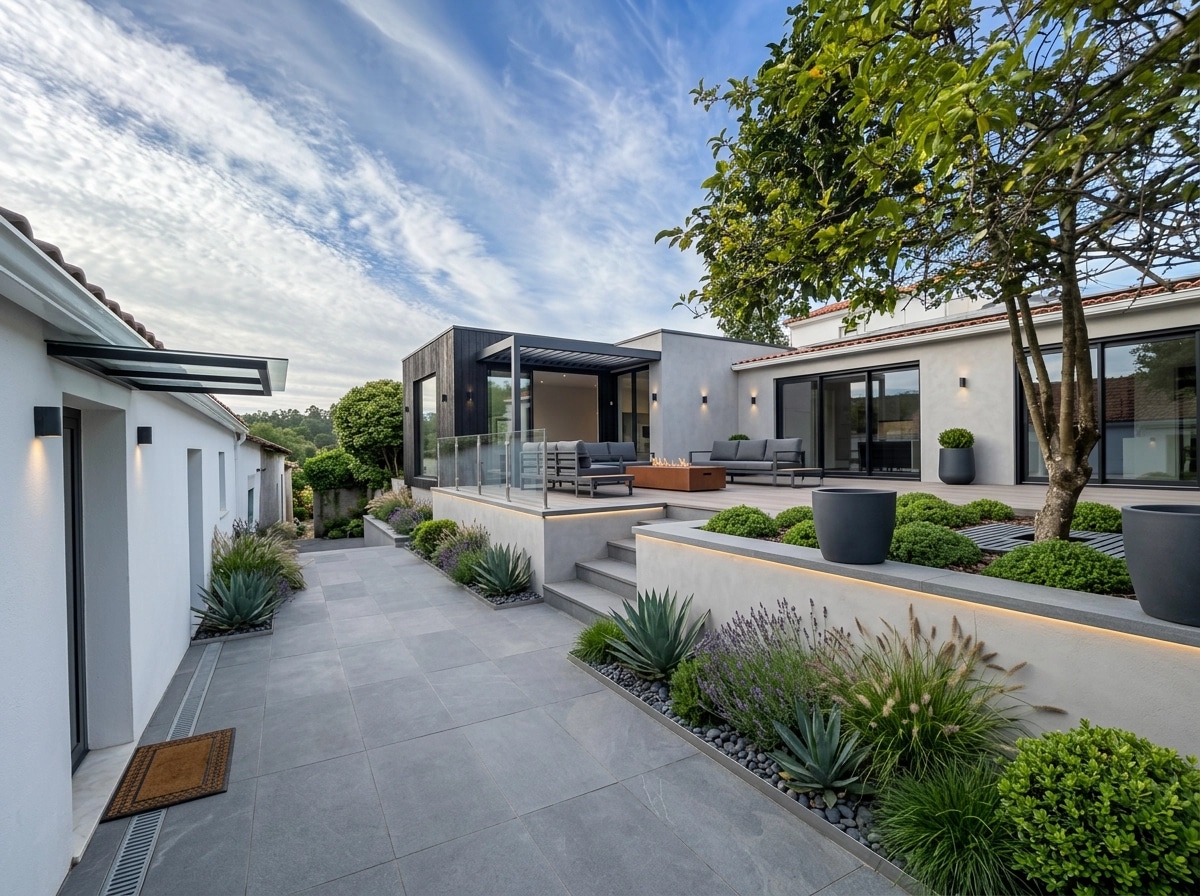 Landscape design in Contemporary Yard style — Yard by GenRoom AI