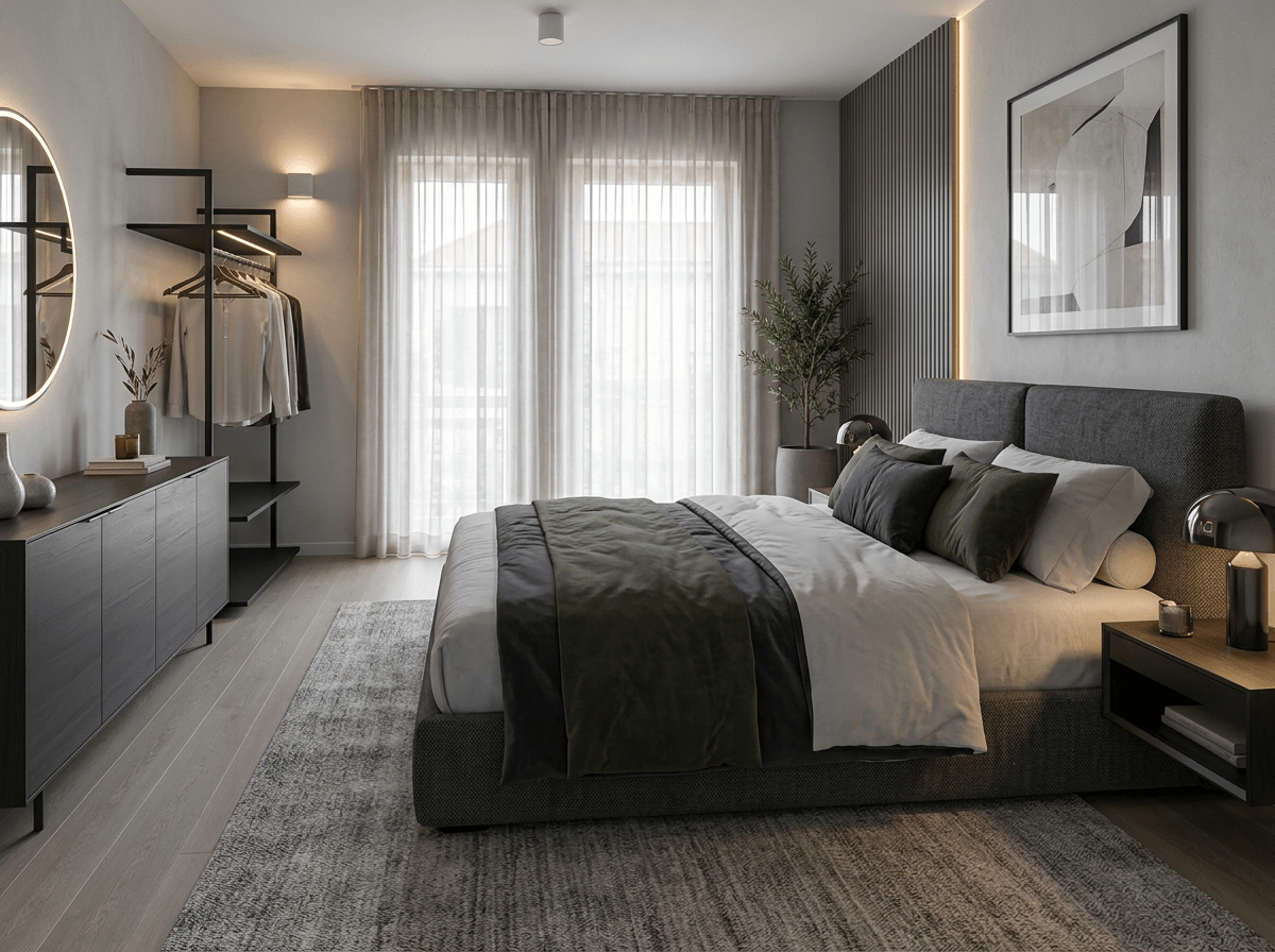Interior design in Minimalism style — Bedroom by GenRoom AI