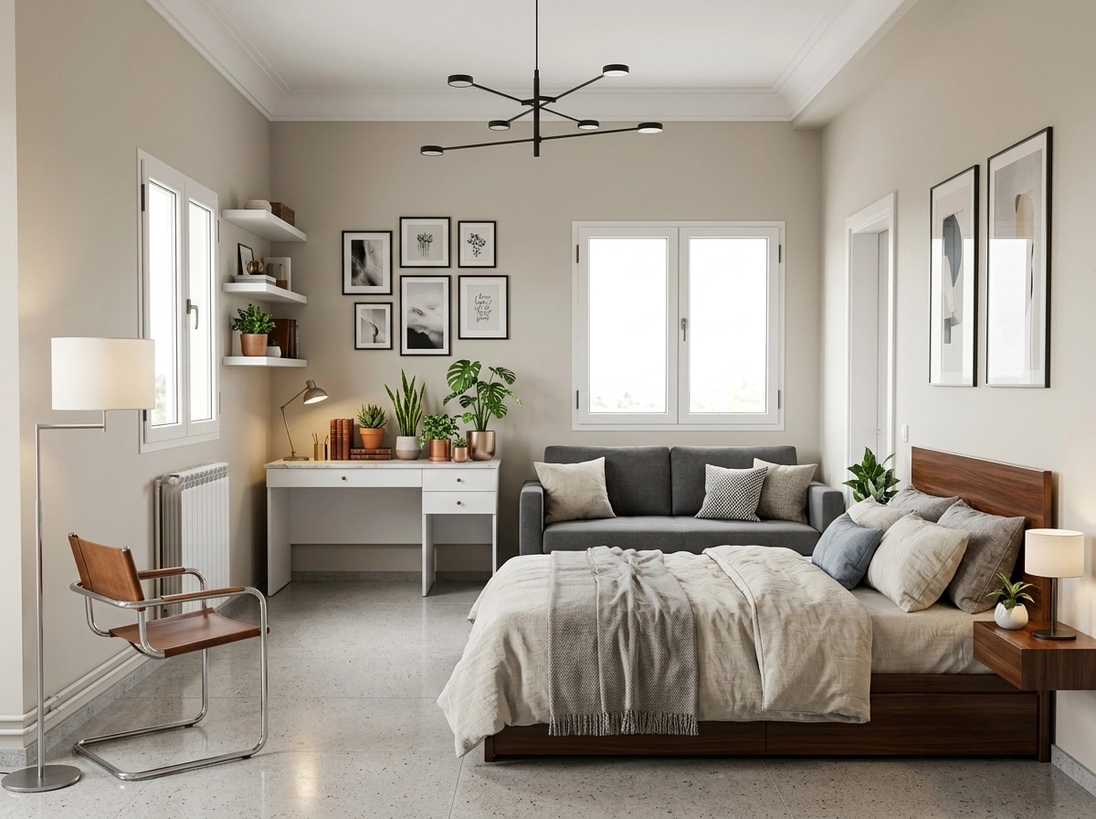 Contemporary Bedroom design — interior photo by GenRoom AI